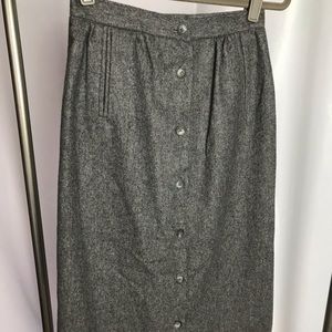 Vintage Patty Woodard Wool Skirt Size 2